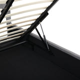 Elegant Upholstered Platform Bed With Hydraulic Storage System