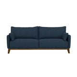 Sofa Wide With Attached Legs - Blue