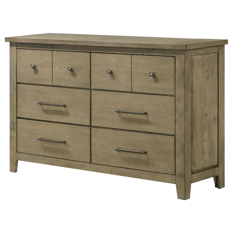 Pelton - 6 Drawer Dresser - Oak
