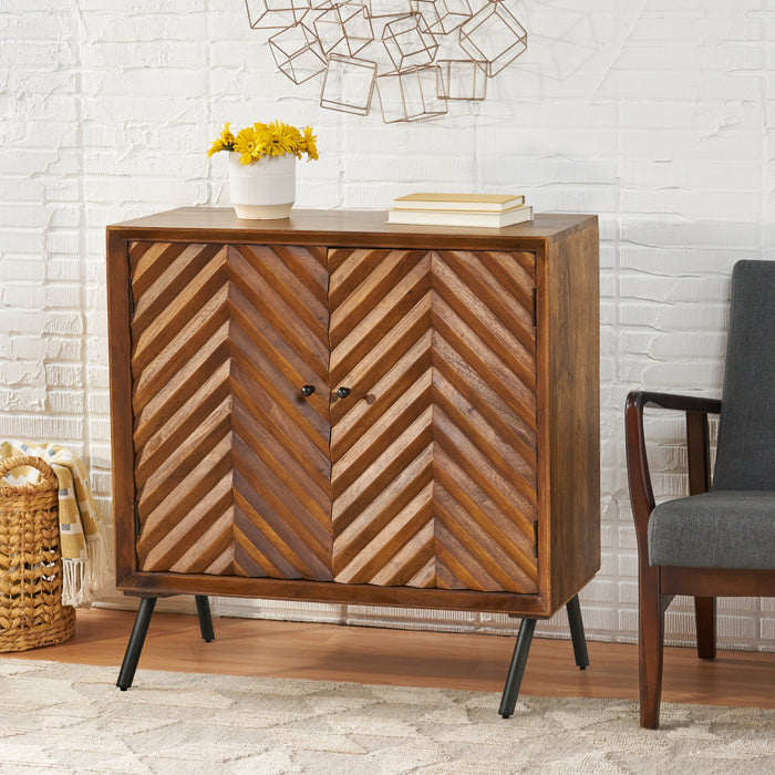 WOODEN & IRON SIDEBOARD