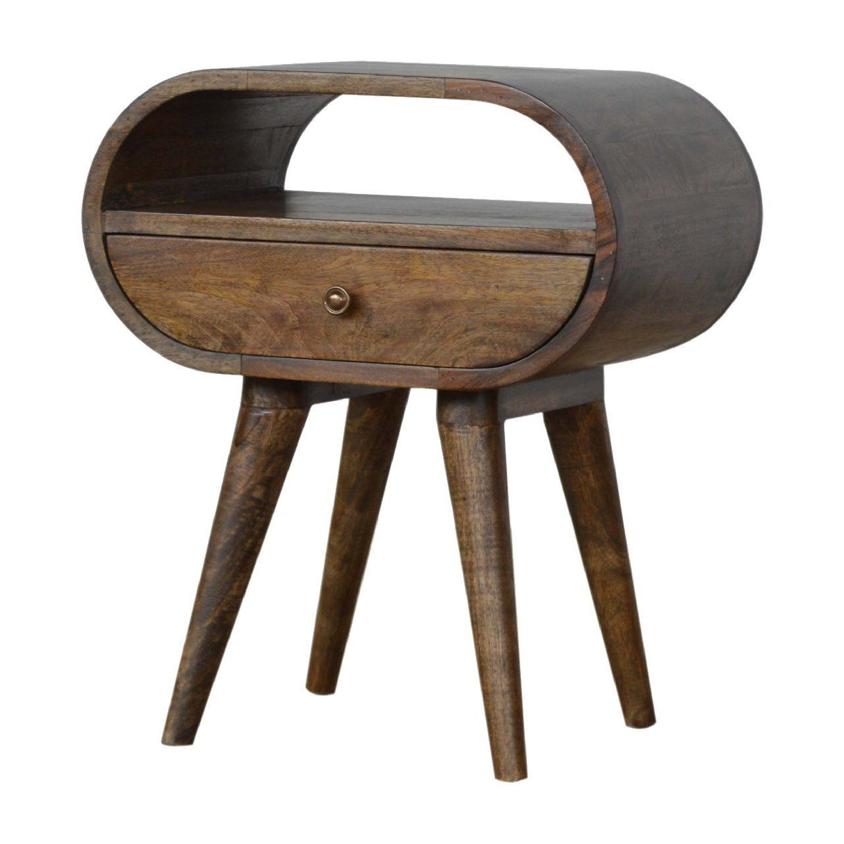 Circular Open Bedside Nightstand