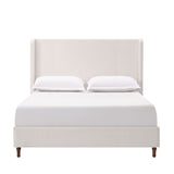 Harper - Tall Headboard Upholstered Bed / High Headboard / Elegant Simplicity / No Box Spring Needed