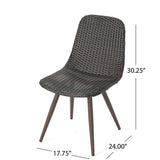Dreamweaver - Outdoor Dining Chair With Powder Coated Legs (Set of 2) - Brown