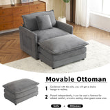 Modern Modular Sofa With Side Storage Pockets For Living Room