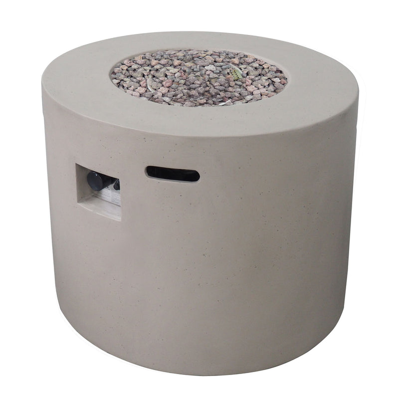 Round Iron Fire Pit With 40, 000 Btu