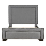 Upholstered Bed With Slats Support, No Box Spring Needed