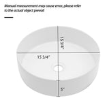 Elegant Ceramic Vessel Bathroom Sink With Stain Resistant Finish