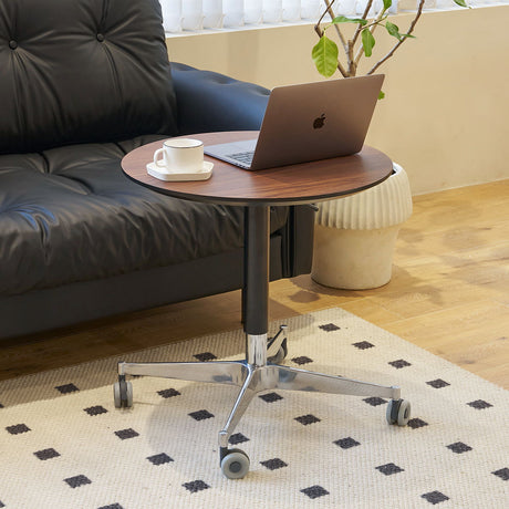 Movable, Adjustable, 360 Swivel Table With Star Base