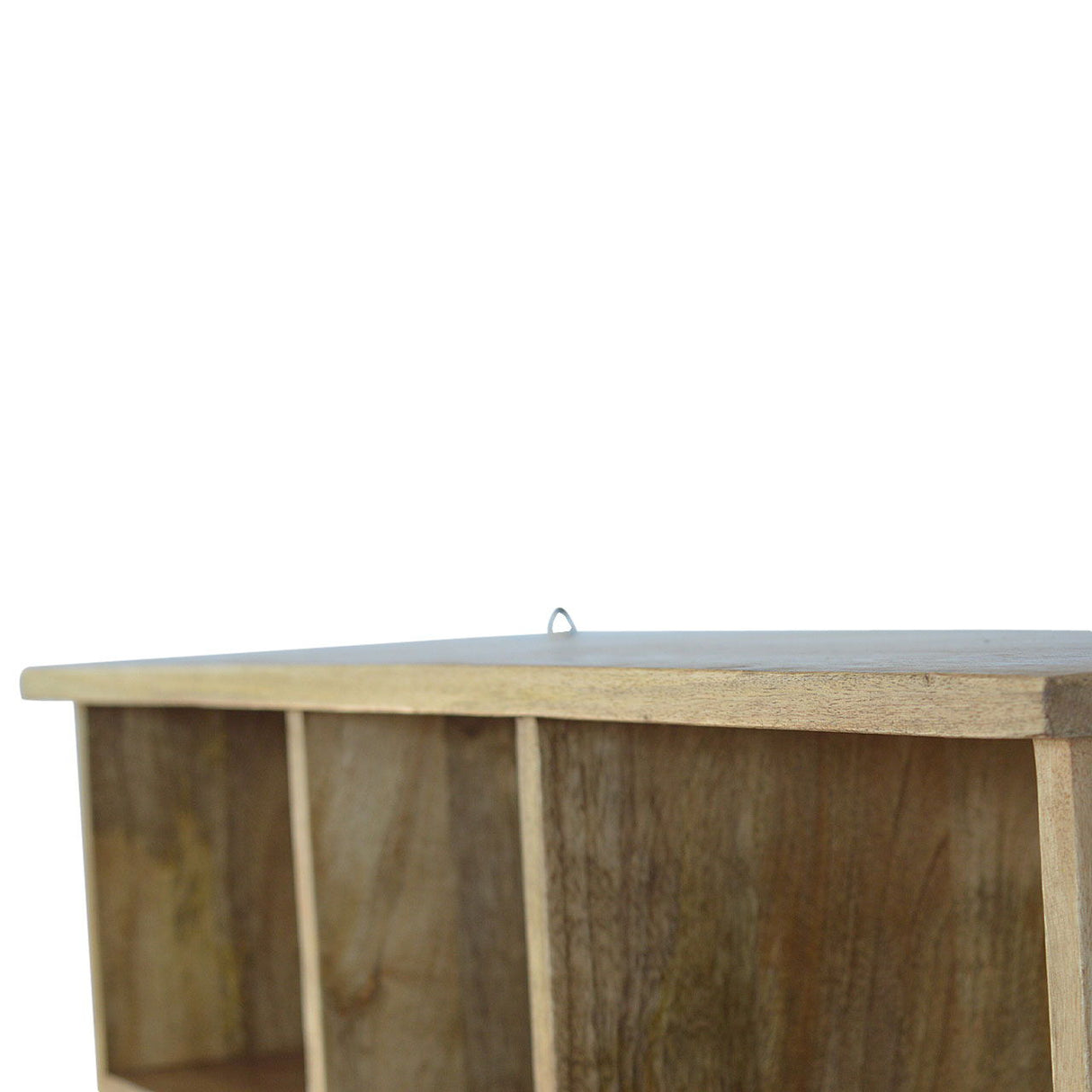 Floating Coat Rack With 3 Shelves - Beige