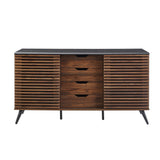 Contemporary Sliding Slat Door Sideboard