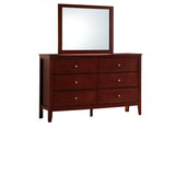 Daniel - Dresser, 6 Drawer Storage - Cherry