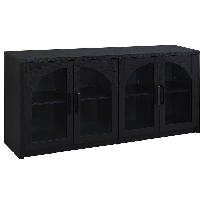 Shayne - 4 Door Sideboard With Arched Doors - Black