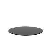 30" Round Tempered Glass Table Top Glass 1 / 4" Thick Round Polished Edge - Black