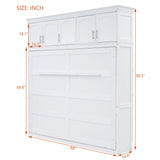 Murphy Modern Bed With Top Cabinets For Space Saving And Comfort