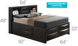 Marilla - Storage Bed With Bookcase Headboard