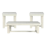 Catilin - 3 Piece Occasional Table Set - White