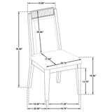Dining Side Chair (Set of 2) - Black / Ivory