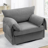 Oversized Swivel Armchair Modern Chair & Single Sofa Lounge, Comfortable Seating For Living Room