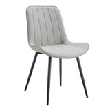 Modern Style Extended Seat Cushion Dining Chair Set