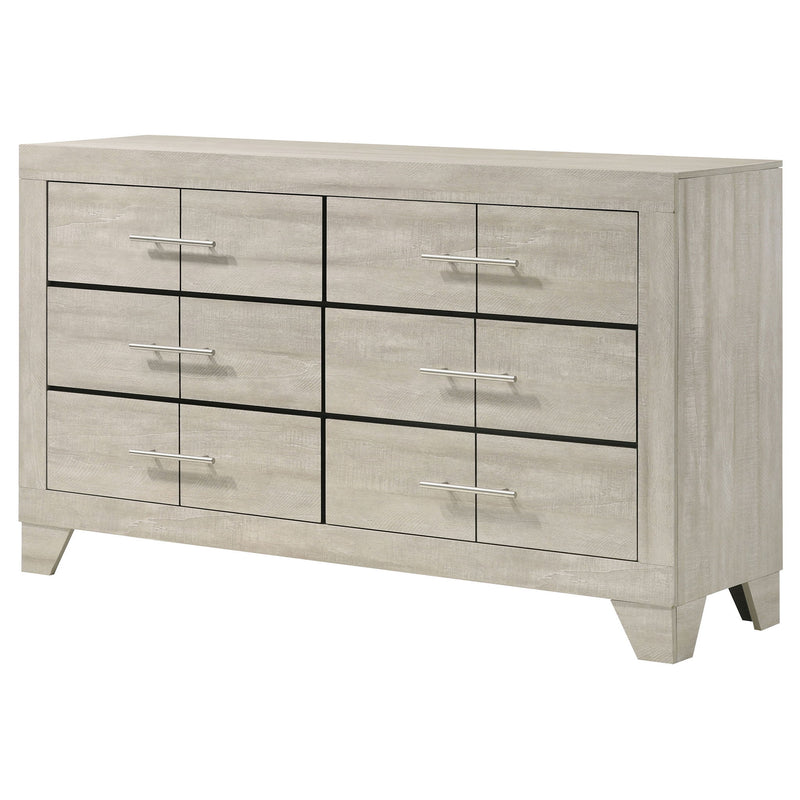 Strout - 6 Drawer Dresser - Cream