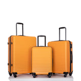 3 Piece Luggage Sets Lightweight Suitcase With Two Hooks, Spinner Wheels, Tsa Lock
