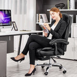 Big And Tall Office Chair, High Back Ergonomic Office Chair With Footrest, Executive - Black