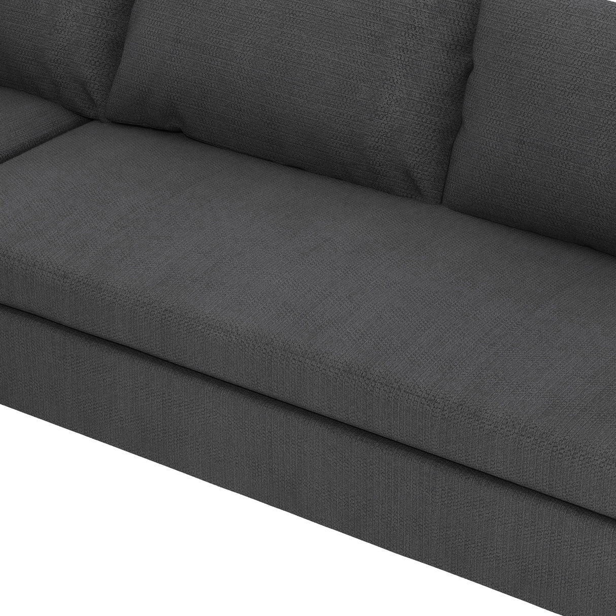 Modular Sectional Reversible U Shaped Couch Set, Free Combination Minimalist Style Oversized 8 Seat Convertible Sofa