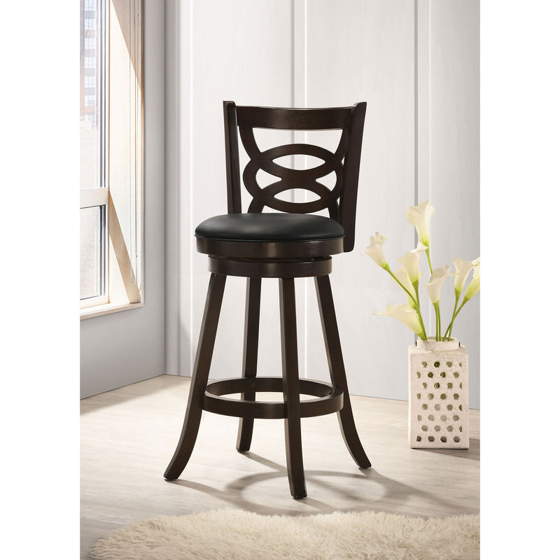 Swivel Bar Stool (Set of 2) - Black