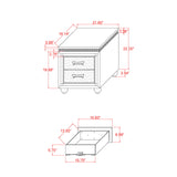 Maloise - Nightstand - White
