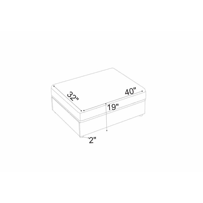 Upholstered Rectangle Ottoman