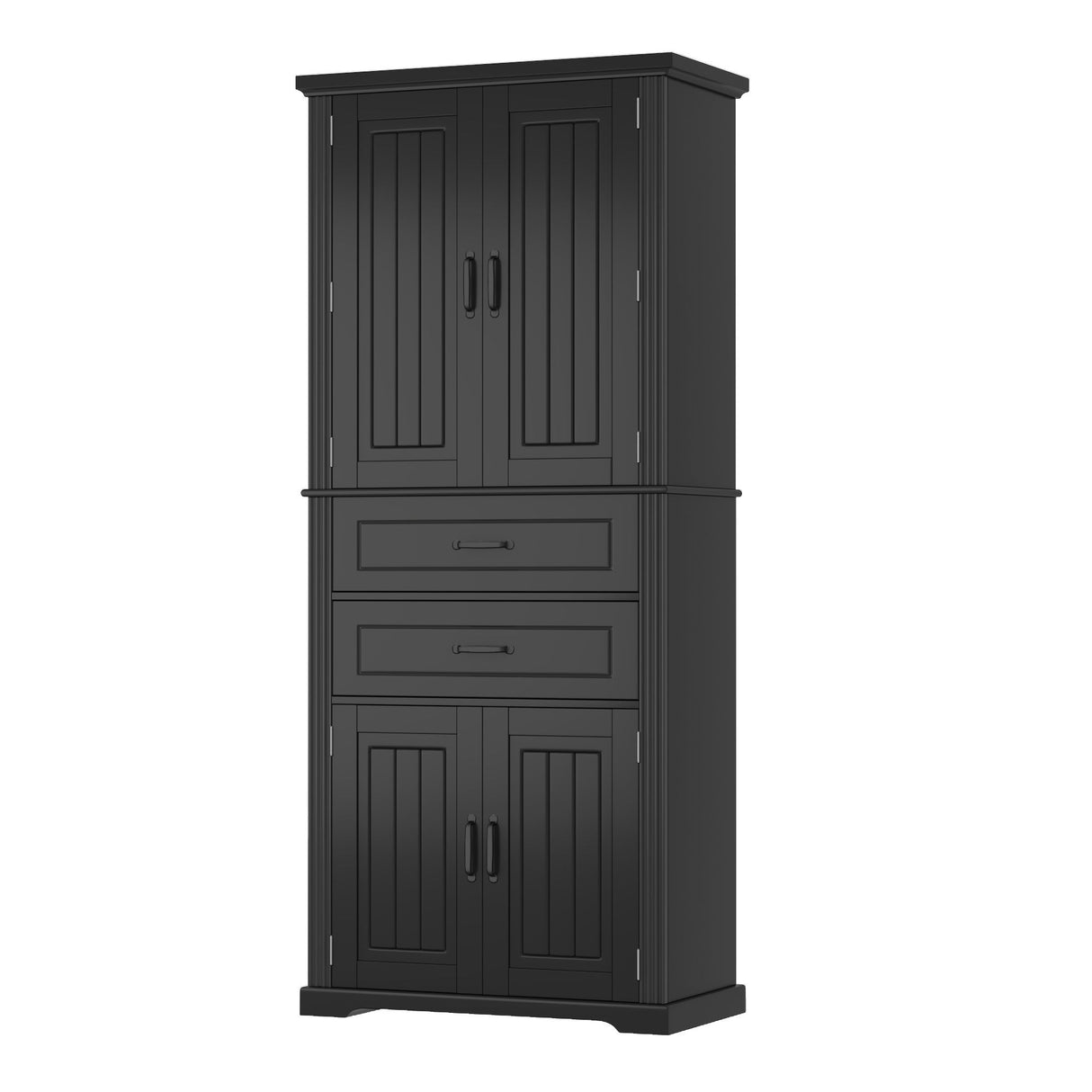 Elegant Multi Functional Storage Cabinet With Slide Rail Drawers, Adjustable Shelves