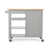 Contemporary Design Kitchen Cart With Wheels