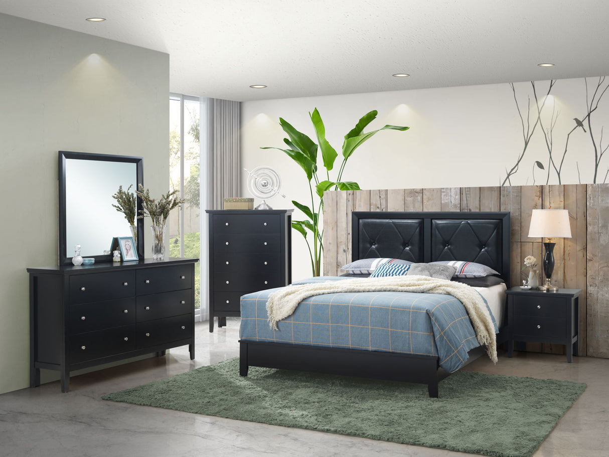 Primo - Queen Bed - Black