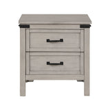 Alexandria - Nightstand, Mountain Mist Finish - Gray