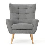 Club Chair With Rubberwood Legs