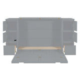Murphy Bed With Drawers, Cabinets, And USB Ports