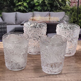 Paisley Acrylic Glasses Drinking (Set of 4)