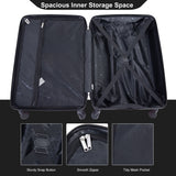 Luggage 4 Piece Lightweight Suitcase With Rotating Wheels With Tsa Lock,