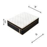 Plush Hybrid Mattresses With Gel Memory Foam, Individual Pocket Spring Motion Isolation Edge Support
