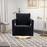 Swivel Accent Open Back Chair Modern Comfy Sofa Chair With Base