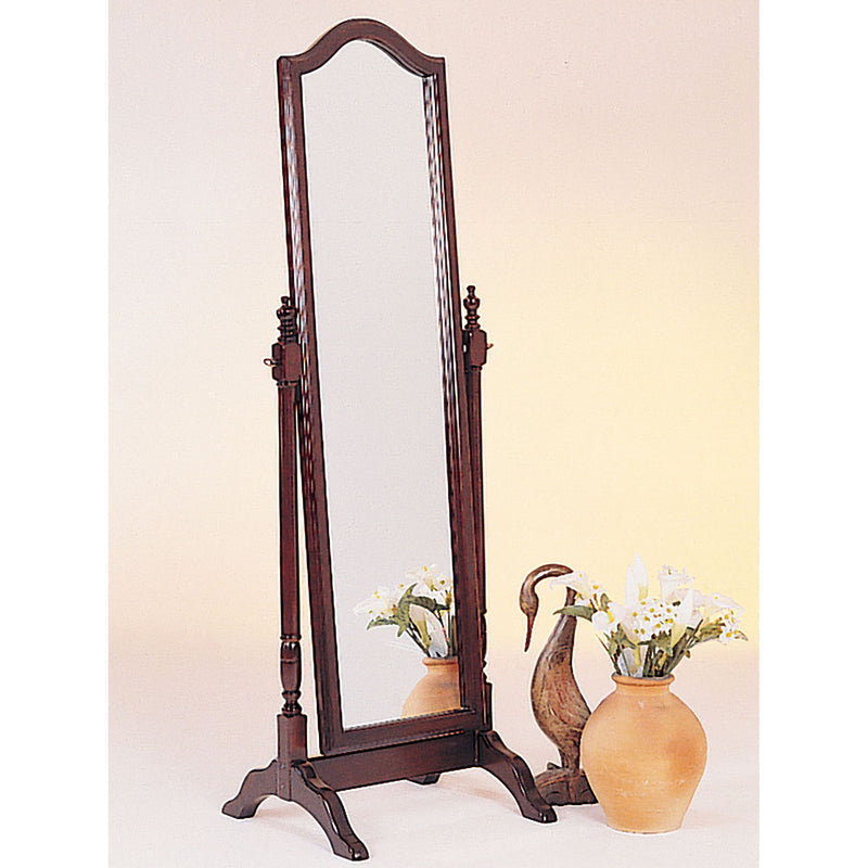Meriwel - Adjustable Full Length Cheval Mirror With Arched Top - Brown