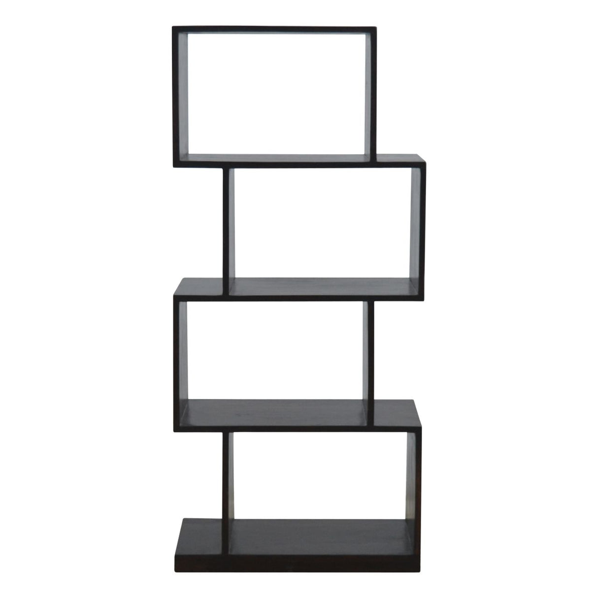 Zig Zag Display Unit - Antique Brown