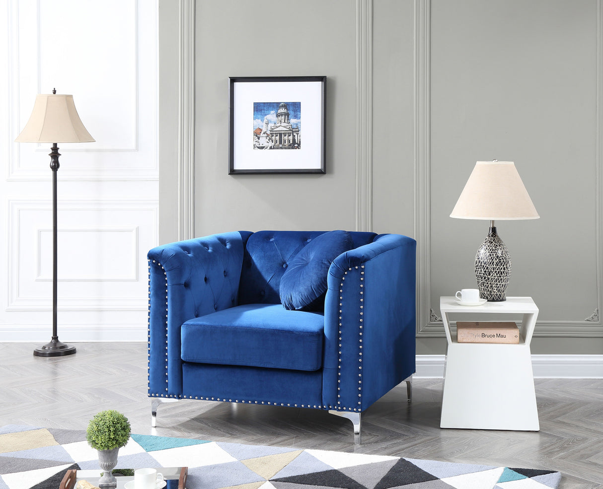 Contemporary Sloped Arm Chair