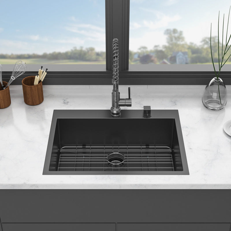 Topmount Kitchen Sink 16 Gauge, Single Bowl