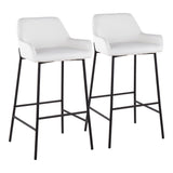 Daniella - Stylish Design Industrial Fixed Height Bar Stool (Set of 2)