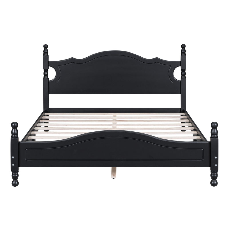 Platform Bed Frame With Slat Support