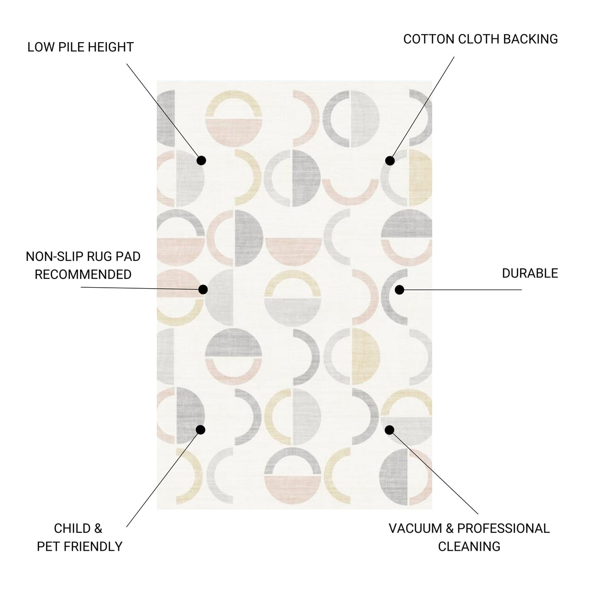 Fenix - Accent Rug, Modern Geometry Design