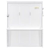 Murphy Bed With Desk, LED Lights & USB Charging Station