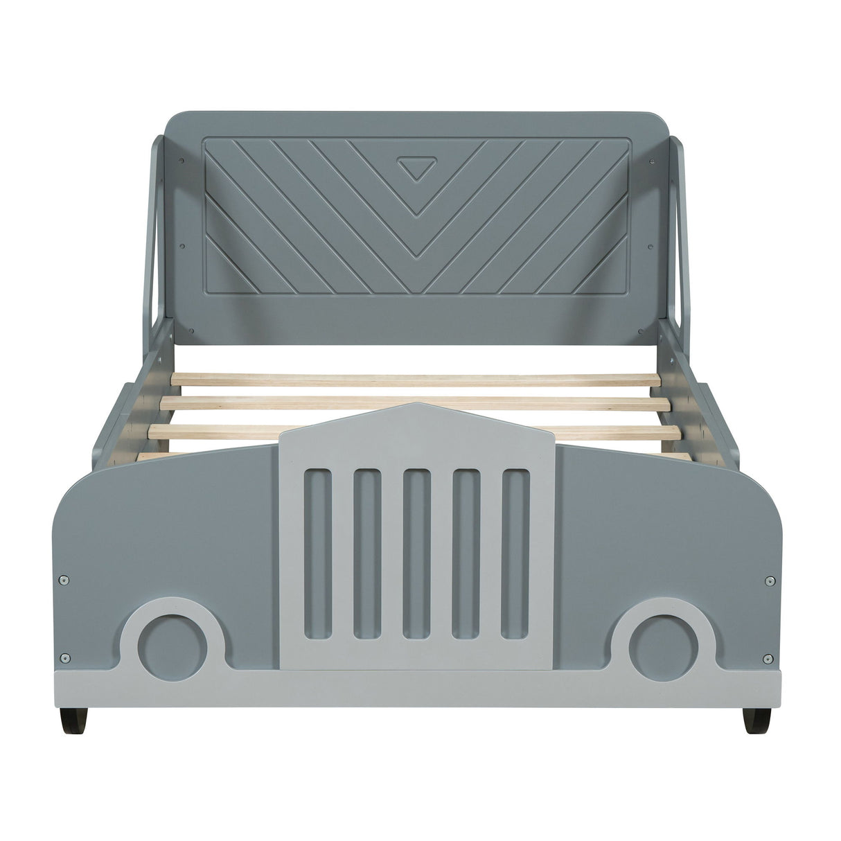 Car Shaped Platform Bed With Wheels