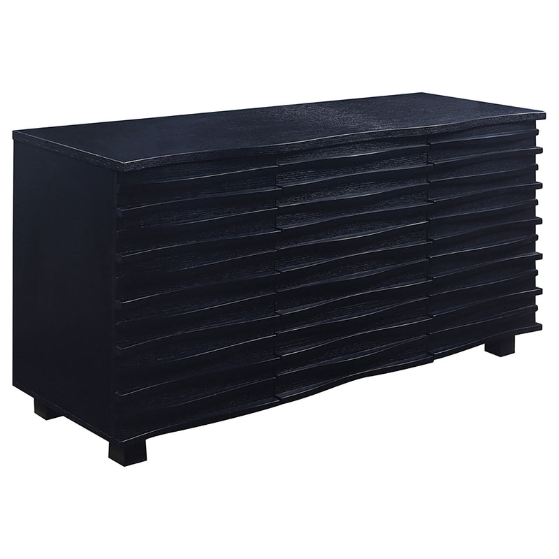 Monette - 3 Drawer Server Sideboard - Black